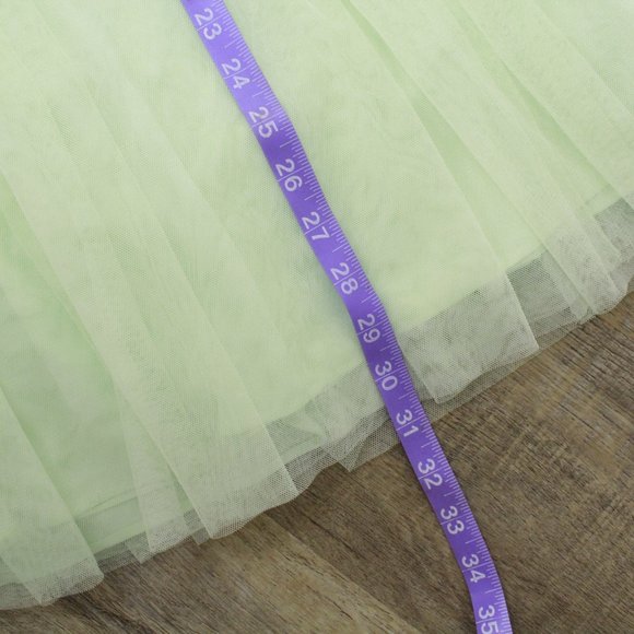 Anthro BHLDN Lena Tulle Skirt Pistachio - Picture 15 of 15